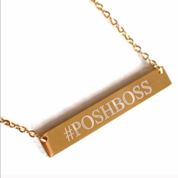 On trend #POSHBOSS Gold chain necklace - Picture 2 of 3